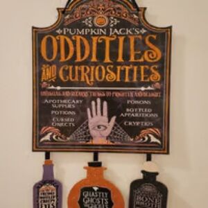 🌸 4 for $20 Pumpkin Jack's Halloween Hanging sign